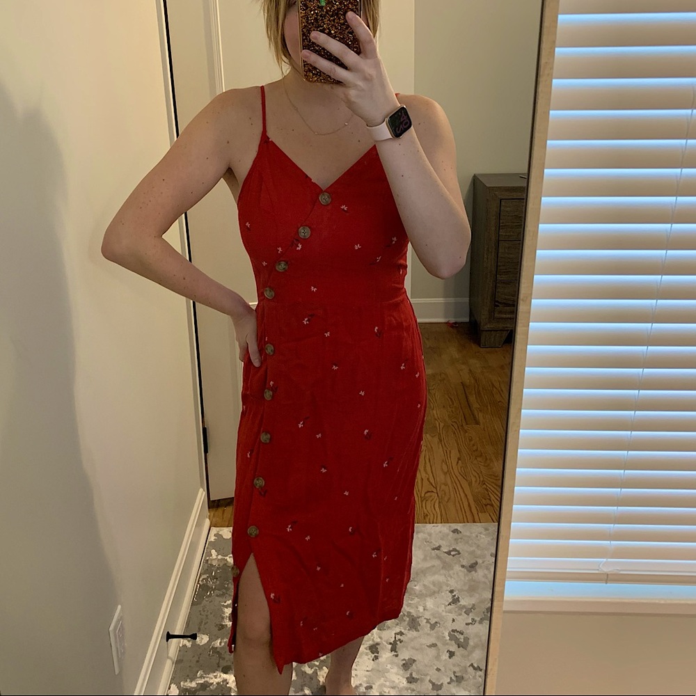 Red Universal Thread midi dress, size XS!